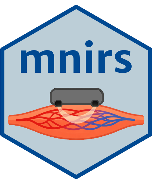{mnirs} package hex sticker